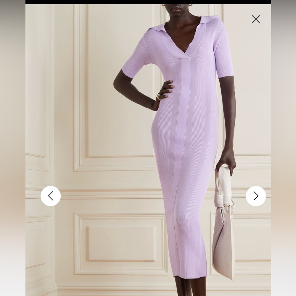 Never worn! REMAIN BIRGER CHRISTENSEN Ribbed-knit midi dress